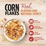 Kellogg's Corn Flakes Real Almond Honey | Breakfast Cereals | High in Vitamin B1, B2, B3, B6 & C| High in Iron | Naturally Cholesterol Free | 168gm/170gm/180gm (weight may vary) - Fast UK Delivery - Image 4