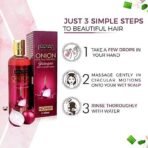 INDUS VALLEY 100% Organic Onion Shampoo With Conditioner Best Defence For Hair Fall- With No Paraben & Sulfate (200ml) - Fast UK Delivery - Image 6