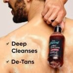 mCaffeine Coffee Body Wash & Bath Glove Combo for Exfoliation & Tan Removal | Energizing Berry Fragrance Shower Gel & Loofah Glove Combo For All Skin Types | Pack of 2 - Fast UK Delivery - Image 4