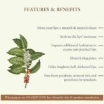 Just Herbs Men & Women Organic Coorgi Coffee Lip Smoothening Balm For Dark & Chapped Lips - Mineral Oil & Paraben Free Lip Balm &, Pack Of 1, White - Fast UK Delivery - Image 5