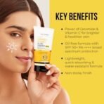 Dr. Sheth's Ceramide & Vitamin C Oil-Free Sunscreen SPF 50+ PA++++ | For Healthy & Bright Skin | Lightweight & Non Greasy | For UVA/UVB & Blue Light & IR Protection | No white cast |For Oily Skin | For Men & Women | 50g - Fast UK Delivery - Image 4