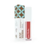 Just Herbs Ayurvedic Creamy Matte Long Lasting Liquid Lipstick, Lightweight & Hydrating Lip Colour with Liquorice & Sweet Almond Oil - Raisin Rust - Fast UK Delivery