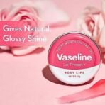 Vaseline Lip Tins Rosy Lips, 17 g | Provides Hydration, Sheer Pink Tint & Glossy Shine - Fast UK Delivery - Image 6