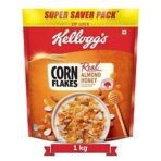 Kellogg's Chocos Fills Double Chocolaty, Multigrain, Protein B Vitamins, 0% Maida 250g + Corn Flakes Real Almond Honey, Breakfast Cereals, Iron & Vitamin B1,B2,B3,B6 & C, Naturally Cholesterol Free1kg - Fast UK Delivery - Image 6
