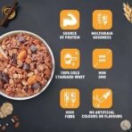Bagrry's Whey Protein Muesli 500gm Box | 20gm Protein Per 100gm |Chocolate Flavour|Whole Oats & Californian Almonds|Breakfast Cereal|Protein Rich|Premium American Whey Muesli - Fast UK Delivery - Image 6