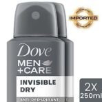 Dove Men+Care Invisible Dry Spray Antiperspirant Deodorant, Up To 48 hrs Protection From Sweat & Odour, Instantly Dry for Cleaner Feel & Leaves No White Marks or Stain, Soothes & Moisturises Skin, Warm, Oriental Scent, 250ml (Pack of 2) - Fast UK Delivery - Image 3