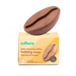 mCaffeine Deep Cleansing Bath Soap with Vitamin E and Coffee Oil | Energizes, Tones and Softens Skin | Bathing Soap in Signature Coffee Shape with Refreshing Aroma | Natural & 100% Vegan - Fast UK Delivery