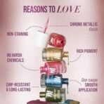 MyGlamm Chromantic Metallic Nail Enamel - Hi Barbie! (Light Pink Shade) | Chemical Free, Liquid, Chrome, & Long Lasting Nail Polish (10ml) - Fast UK Delivery - Image 6