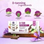 Ayouthveda D-TAN Six Steps Facial Kit for Tan Removal | D Tan Skincare Essentials For Clear Skin | Hydrates Skin With Cucumber, Aloe Vera & Green Tea | Remove Blemishes & Dark Spots (Pack of 1; 230g) - Fast UK Delivery - Image 5