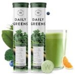 Wellbeing Nutrition Daily Greens | Wholefood Multivitamins with Vitamin C, Zinc, B6 for Immunity & Detox with Organic Certified Plant Superfoods & Antioxidants (15 Effervescent Tablets) Pack of 2 - Image 2