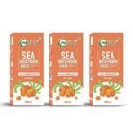 Nutriorg Sea Buckthorn Juice, Himalayan Berry, Enrich With Omega 3,6,7 & 9, Rich in Vitamin C, No Added Sugar (500 ml, Pack of 3) - Fast UK Delivery - Image 2