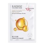 O3+ Facialist Radiant Face Sheet Mask for Oxygenates and tightens pores to reduce uneven skin tone - Fast UK Delivery