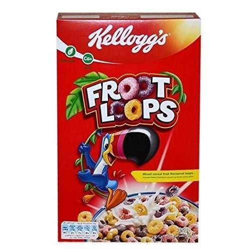 uk5142t2vUNL-1.jpg Kellogg's Froot Loops Mixed Cereal Fruit Flavoured Loops,350g - Fast UK Delivery - Image 1