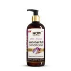 WOW Skin Science Red Onion Black Seed Oil Hair Conditioner with Red Onion Seed Oil Extract, Black Seed Oil & Hydrolyzed Wheat Protein - No Parabens, Mineral Oil, Silicones, Color & PEG - 500mL - Fast UK Delivery