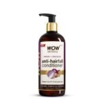 WOW Skin Science Red Onion Black Seed Oil Hair Conditioner with Red Onion Seed Oil Extract, Black Seed Oil & Hydrolyzed Wheat Protein - No Parabens, Mineral Oil, Silicones, Color & PEG - 500mL - Fast UK Delivery