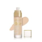 Swiss Beauty High Performance Foundation | Water-Resistant | Medium to Buildable Coverage | Lightweight | Easy to Blend | With Vitamin C & Niacinamide | Natural Beige, 55g - Fast UK Delivery