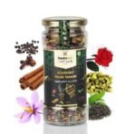 Hamiast Kashmiri Shahi Qawah (Kahwa) Green Tea With Saffron, Authentic And Traditional Blend,Without Sugar,Loose Leaves, 100 Grams Serves 50 Cups - Fast UK Delivery - Image 3