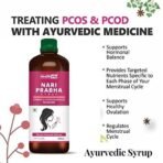 Healthally Ayurvedic Woman Health Tonic|PCOS PCOD Periods Care Syrup with Arjun Chal Tulsi Amla Gokhru|Leucorrhoea,White Discharge Periods Pain Relief|Safe for Woman - 500 ML - Fast UK Delivery - Image 4