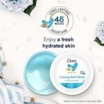 Dove Cooling Gel Cr?me (Cream), 48 Hrs Long Lasting Hydration, Lightweight, Oil Free Moisturizer For Smooth Skin, Paraben Free, 245 g - Fast UK Delivery - Image 4