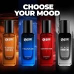 Beardo Perfumes Giftset For Men (Pack of 4 x 20ml) Whisky Smoke, Godfather, Tsunami and Black Musk | Long Lasting Perfume Musk & Woody Fresh Fragrance | Valentines day gift for husband | Gift for boyfriend | Gift for Men| Anniversay gift | Couple gift - Fast UK Delivery - Image 4