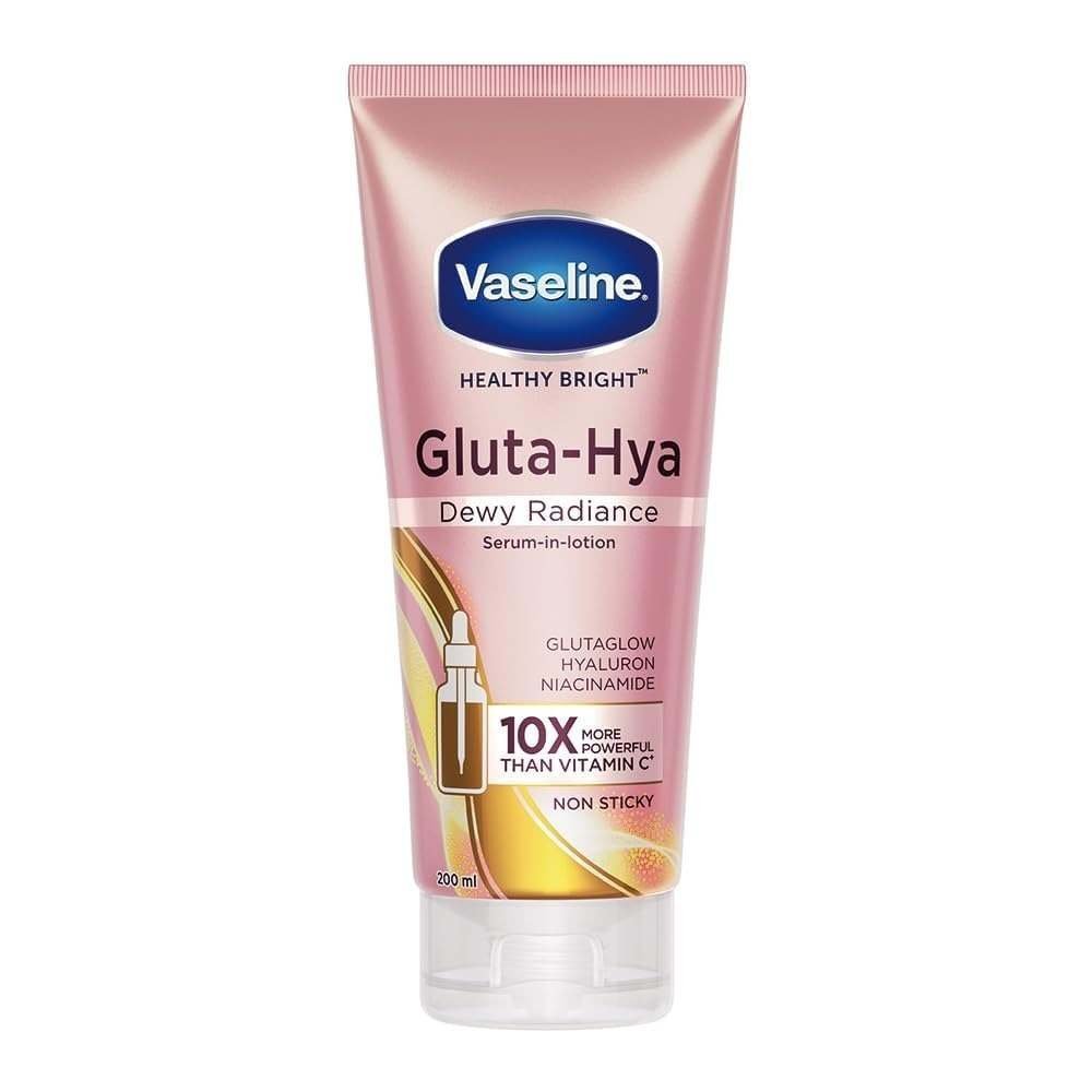 uk514Yy-ZQZDL-1-1.jpg Vaseline Gluta-Hya Dewy Radiance Lotion for Face & Body | Gives Brighter Skin | Glutathione & Niacinamide Infused Moisturizer, 200ml - Fast UK Delivery - Image 1