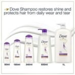 Dove Daily Shine Shampoo 340 ml|| For Dry and Damaged Hair|| Strengthening Shampoo Gives Smooth and Strong Hair - Mild Daily Shampoo for Men & Women (Pack of 2) - Fast UK Delivery - Image 7