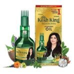 Kesh King Ayurvedic Anti Hairfall Hair Oil, 300ml & Emami Kesh King Damage Repair Shampoo with Milk Protein and 21 Ayurvedic Herbs, 340ml - Fast UK Delivery - Image 3