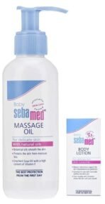 Sebamed Baby Massage Oil, 150ml & Baby Lotion, 100ml Combo - Fast UK Delivery