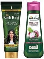Kesh King Ayurvedic Onion Shampoo with 21 Herbs, Reduces Hairfall & Boost Hair Growth, 300ml & Kesh King Scalp and Hair Medicine Anti-Hairfall Conditioner, 200 ml - Fast UK Delivery - Image 2