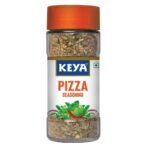 Keya Pizza Seasoning | All Natural & Healthy Spice Blend for Pizza, Pasta & More | Glass Bottle | Premium Herbs and Spices | Contains Freeze dried herbs| Export Quality | No Preservatives | The rich aroma that lasts | 45g - Fast UK Delivery