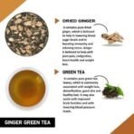 TEACURRY Ginger Green Tea - 30 Tea Bags | Helps with Osteoarthritis, Indigestion, Sugar Levels - Fast UK Delivery - Image 3