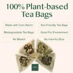 VAHDAM, Turmeric Spice Herbal Tea Bags - 50 Pyramid Tea Bags | Caffeine Free, Non-GMO, Gluten-Free | 100% Pure Herbal Tisane - Savory & Spicy | Whole Loose Leaf Tea Bags | Resealable Ziplock Pouch - Fast UK Delivery - Image 4