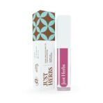 Just Herbs Ayurvedic Creamy Matte Long Lasting Liquid Lipstick, Lightweight & Hydrating Lip Colour with Liquorice & Sweet Almond Oil - Mulberry Mauve - Fast UK Delivery