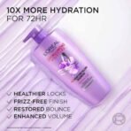 L'Oreal Paris Hyaluron Moisture 72HR Moisture Filling Shampoo powered by Hyaluronic Acid, for Frizz-free, Hydrated and Bouncy Hair Full of Life | 1Ltr - Fast UK Delivery - Image 6