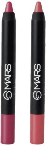 MARS Long Lasting Crayon Lipstick Up To 12 Hours Stay & Long Lasting Crayon Lipstick Up To 12 Hours Stay, Matte - Fast UK Delivery