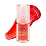 mCaffeine Shades Lip & Cheek Glow Tint | Multipurpose & Blendable | Longlasting Dewy Finish | Hydrating & Nourishing | Highly Pigmented Gel Formula | Lipstick | Blush for Women - Shade: Scarlet | 3 ml - Fast UK Delivery