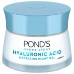 Pond's Hydra Light Hyaluronic Acid Hydrating Night Gel - Plumps Skin for 72 Hours, 50 gm - Fast UK Delivery