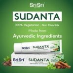 Sri Sri TATTVA shuddhta ka naam Sudanta Ayurvedic Herbal Toothpaste - All Natural, Fluoride Free Tooth Paste With Cloves, Cinnamon, Bakul & More - 200G (Pack Of 1), For Kids And Adults - Freshening - Fast UK Delivery - Image 4