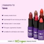 Plum Butter Creme Matte Lipstick | Creamy Matte Finish | Highly Pigmented | With Shea Butter, Rosehip Oil & Vitamin E | 100 Vegan & Cruelty Free | 125 Cinnamon Swirl - Fast UK Delivery - Image 4