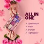MARS All I Need Makeup And Eyeshadow Powder Kit | 9 Eyeshadows With Blusher Bronzer And Highlighter | Matte Long Lasting & Highly Pigmented (21.5 G) (Multicolor-01) - Fast UK Delivery - Image 4