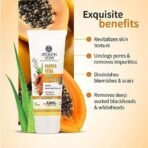 Ayouthveda Papaya Vera Face Scrub With Walnuts, Green Tea & Vitamin-E For Radiant & Glowing Skin 100gm - Fast UK Delivery - Image 6