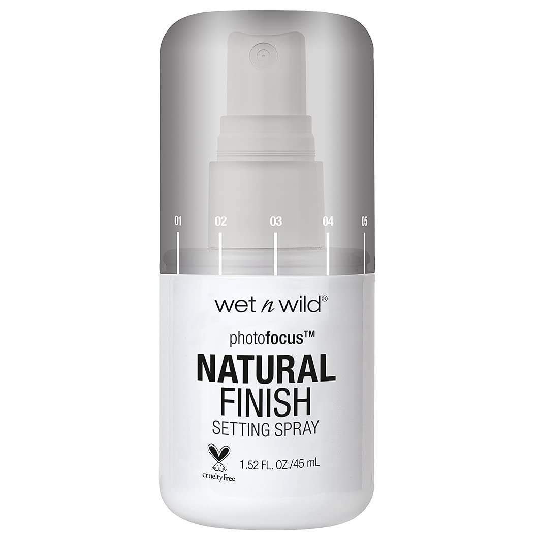 uk515wpL-giL-1.jpg Wet n Wild Photo Focus Setting Spray with Hydrating Formula, for a Dewy Look & Long-lasting Makeup, Anti-creasing and Anti-cracking Effect, with Aloe Vera, Seal the Deal Paraben & Cruelty Free-45ml - Fast UK Delivery - Image 1