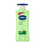 Vaseline Intensive Care Aloe Fresh Hydrating Body Lotion 400 ml, Daily Skin Moisturizer for Dry Skin, Lotion for Non-Greasy, Glowing Skin - Fast UK Delivery