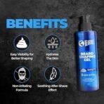 Beardo Beard Shaving Gel, 110ml | 3riple Action Transparent Shaving Gel for Men | Shaving gel with Anti-Redness, Calming, Intense Cooling | Suitable for Sensitive Skin - Fast UK Delivery - Image 4