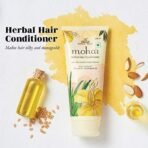 moha: Herbal Hair Conditioner with Aloe, Jojoba Oil, Almond Oil and Wheat Germ Oil for Soft, silky smooth, tangle-free hair - 200ml (Pack of 1) - Fast UK Delivery - Image 4