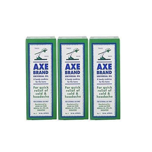 uk516JKnrg2kL-1-1.jpg Axe Brand Universal Oil Pack of 3 {28ML} (Original from Singapore) Quick Pain relief oil - Fast UK Delivery - Image 1