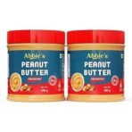 Abbie's Peanut Butter Crunchy (340g - Pack of 2) with 26g Protein Per 100g Serving, Zero Trans Fat/Cholesterol, Keto Friendly,100% Vegan, Good Source of Fat for Athletes, Body Builders - Fast UK Delivery - Image 2