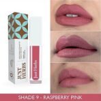 Just Herbs Ayurvedic Creamy Matte Long Lasting Liquid Lipstick, Lightweight & Hydrating Lip Colour with Liquorice & Sweet Almond Oil - Raspberry Pink - Fast UK Delivery - Image 4