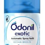 DABUR Odonil Exotic Automatic Spray Refill - 225Ml | Ocean Breeze | 2X Long Lasting | 2200 Sprays Guaranteed | Fits All Machines | Lasts Upto 60 Days - Fast UK Delivery