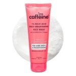 mCaffeine CLEAR GLOW 1% Kojic Acid Daily Brightening Face Wash with Glutathione For Dark Spots & Pigmentation |Brightens Skin |Face Wash For Men & Women | Non-Drying, Fragrance Free - 100ml - Fast UK Delivery